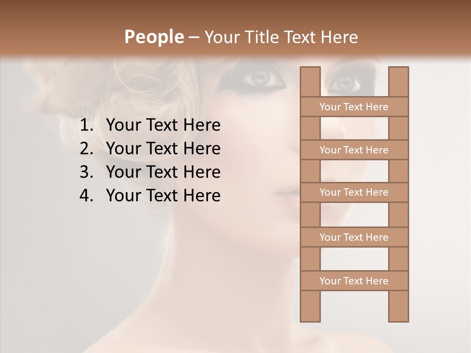 Beautiful Model Skin PowerPoint Template