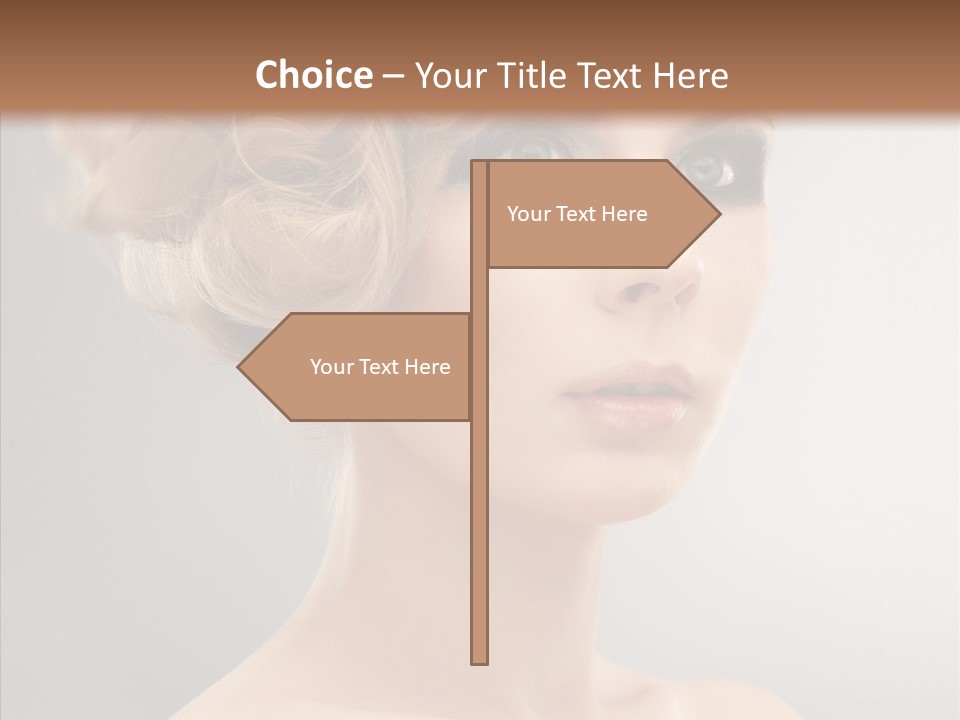 Beautiful Model Skin PowerPoint Template