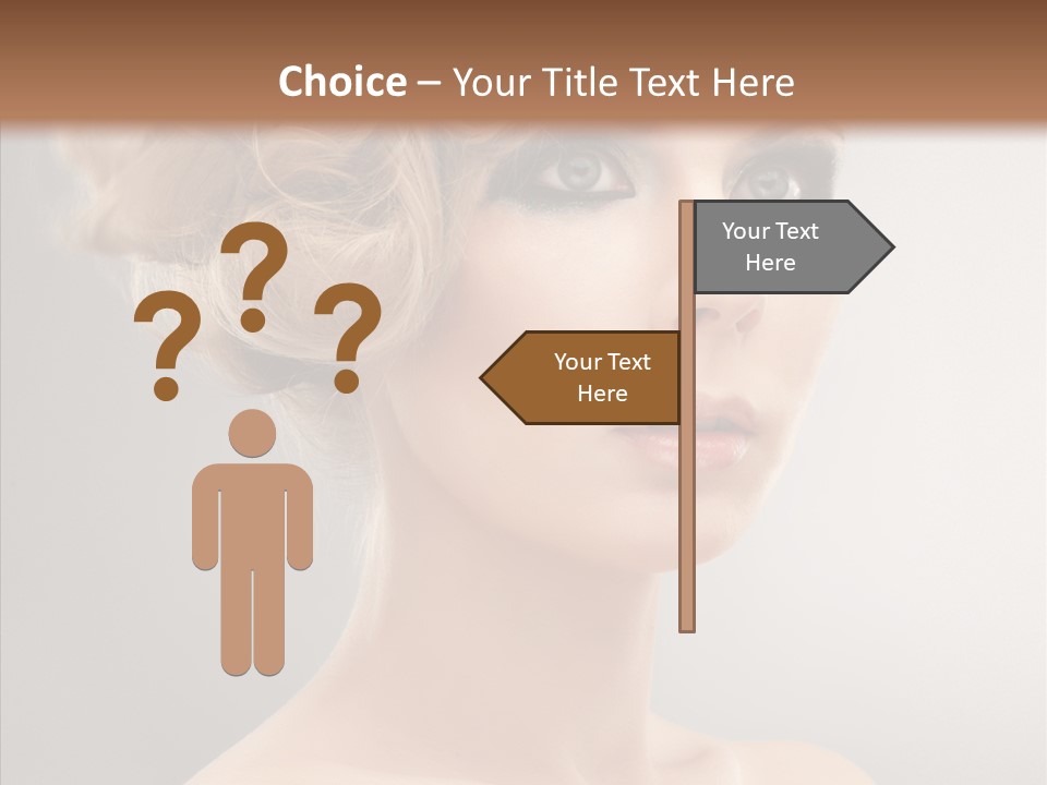 Beautiful Model Skin PowerPoint Template