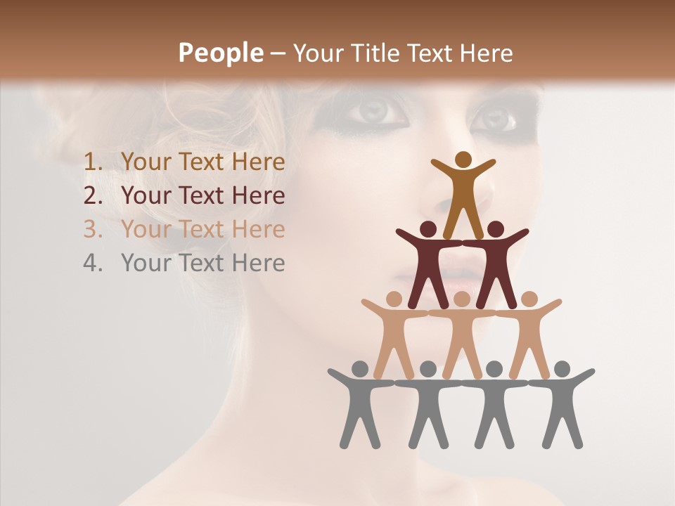 Beautiful Model Skin PowerPoint Template