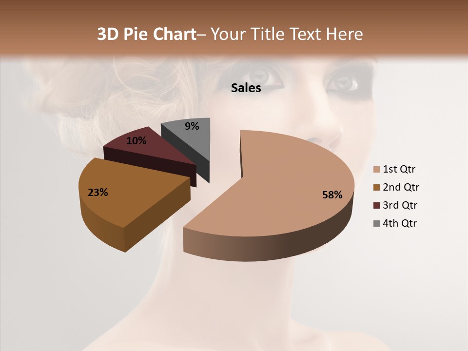 Beautiful Model Skin PowerPoint Template