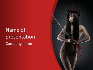 Hand Naked Nude PowerPoint Template