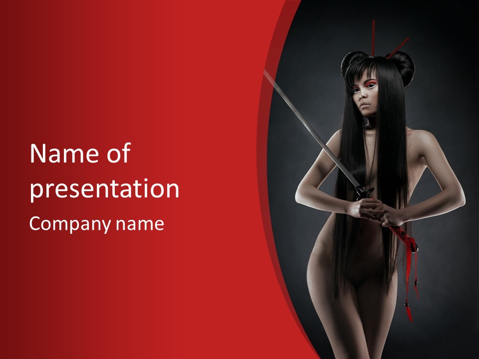 Hand Naked Nude PowerPoint Template