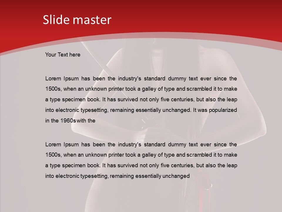 Hand Naked Nude PowerPoint Template