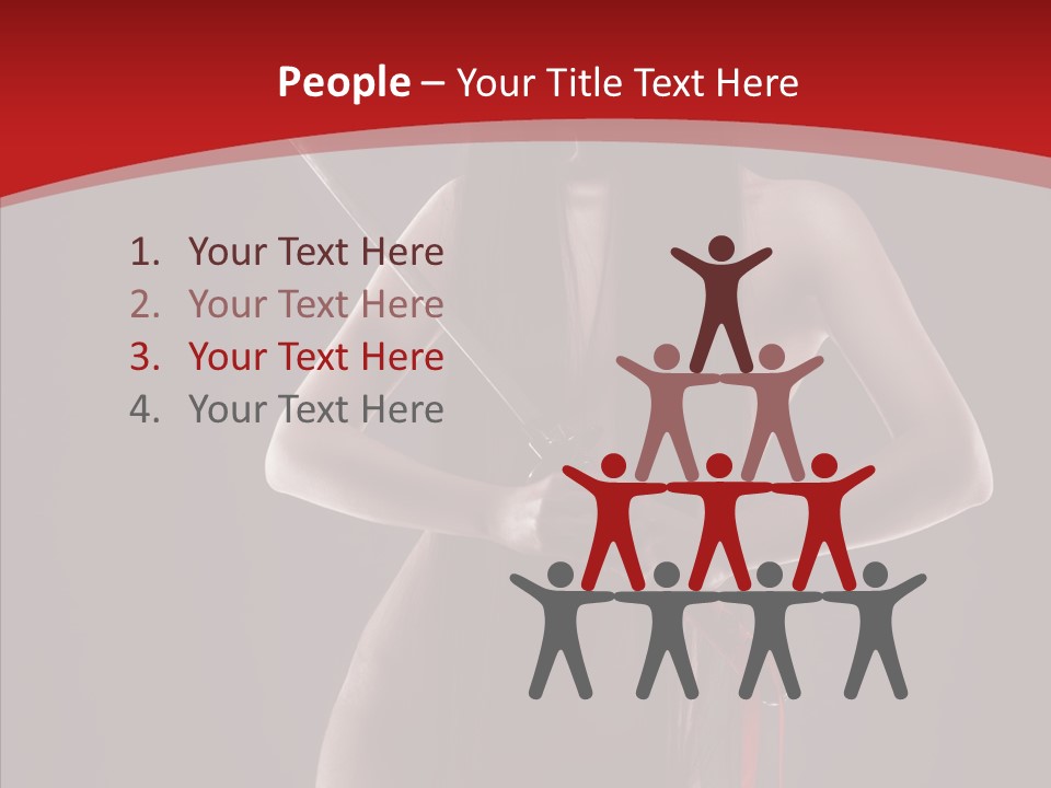 Hand Naked Nude PowerPoint Template