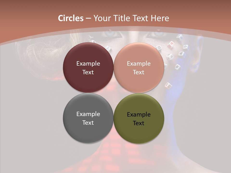 Model Attractive Light PowerPoint Template