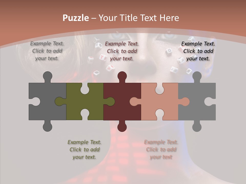 Model Attractive Light PowerPoint Template