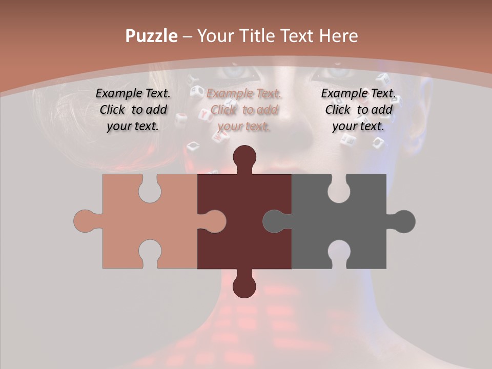 Model Attractive Light PowerPoint Template