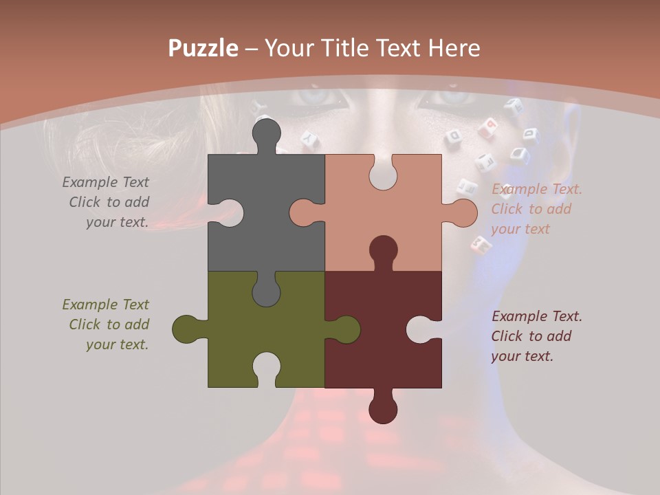 Model Attractive Light PowerPoint Template