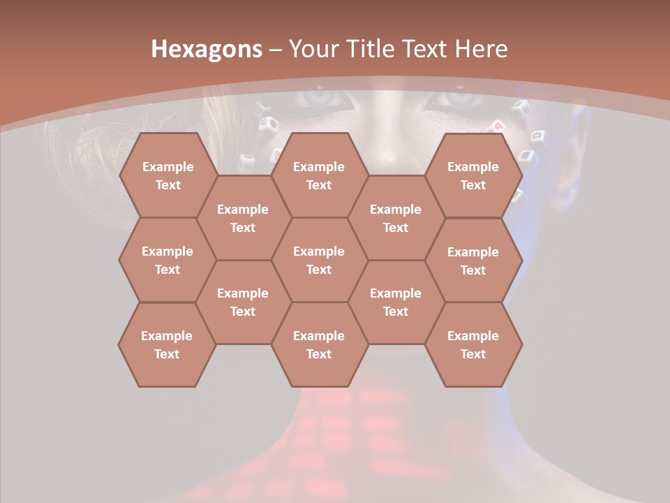 Model Attractive Light PowerPoint Template