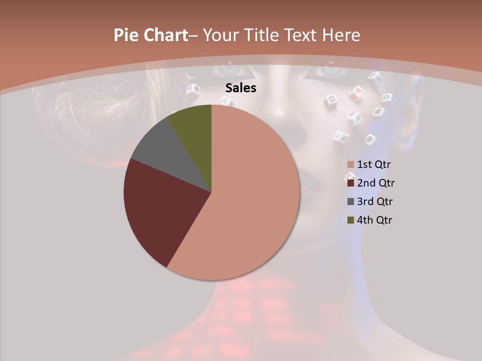 Model Attractive Light PowerPoint Template