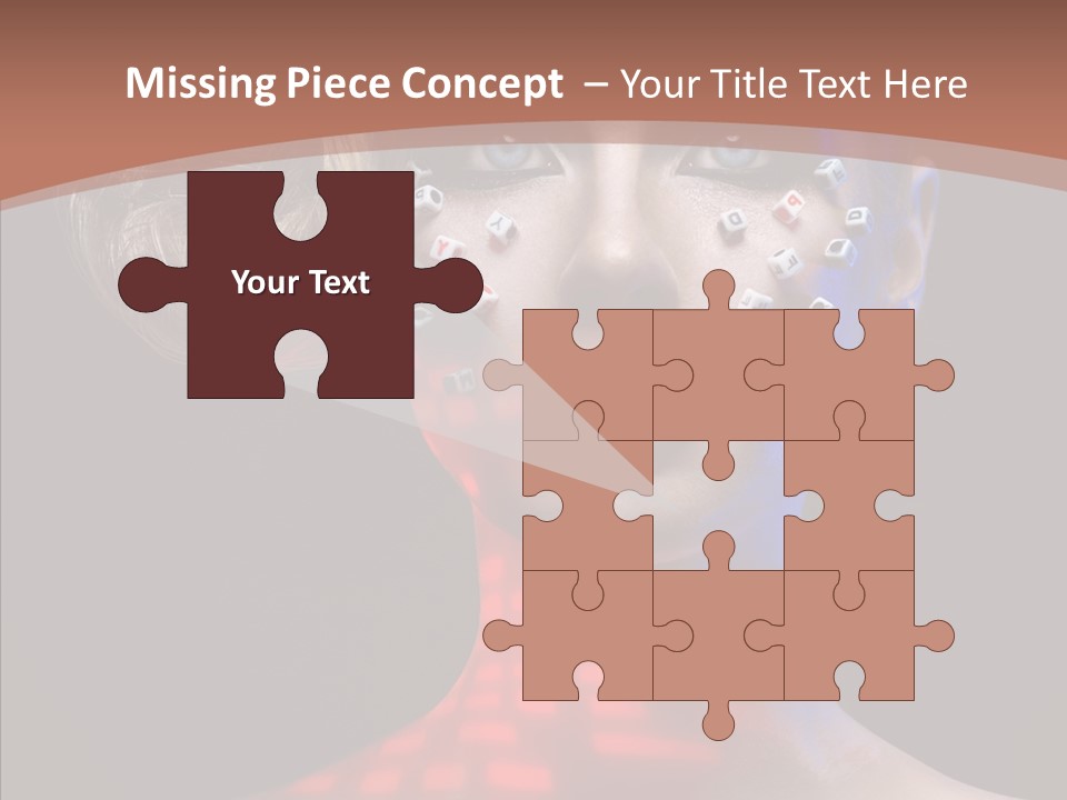 Model Attractive Light PowerPoint Template