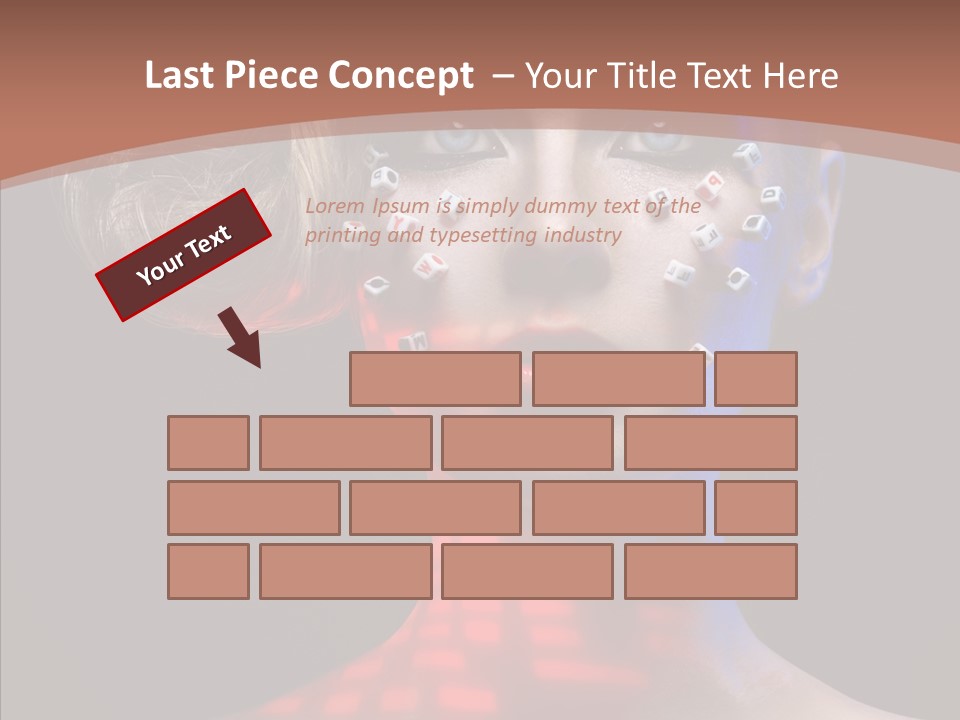 Model Attractive Light PowerPoint Template