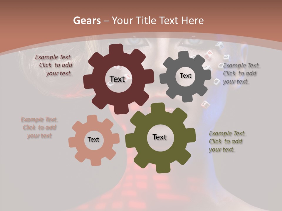 Model Attractive Light PowerPoint Template