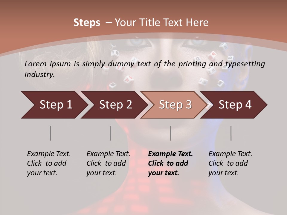 Model Attractive Light PowerPoint Template