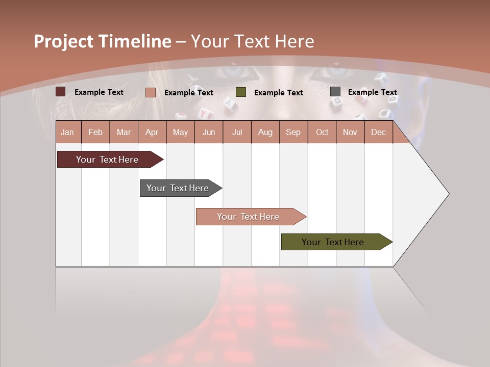 Model Attractive Light PowerPoint Template