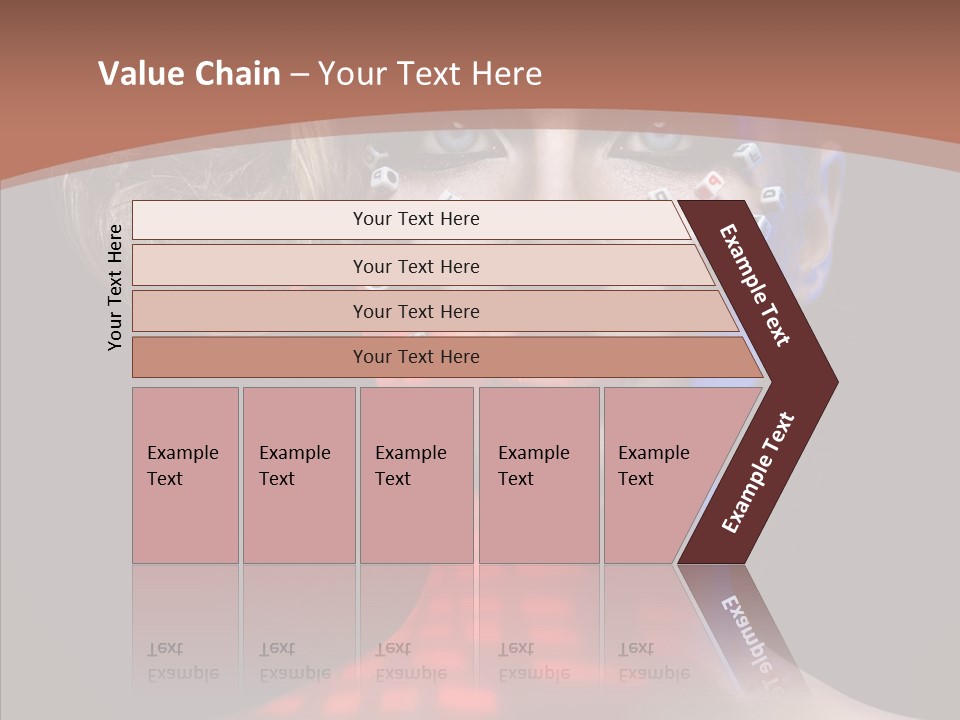 Model Attractive Light PowerPoint Template