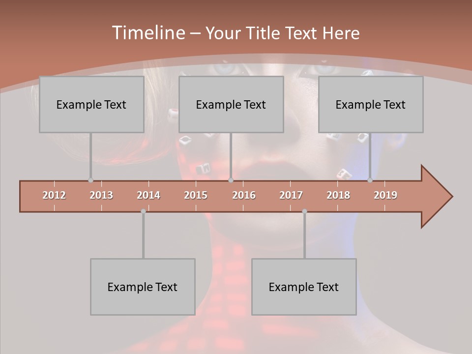 Model Attractive Light PowerPoint Template