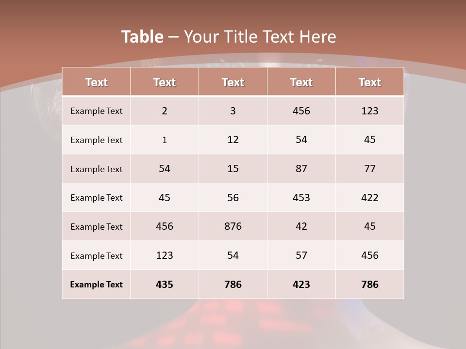 Model Attractive Light PowerPoint Template