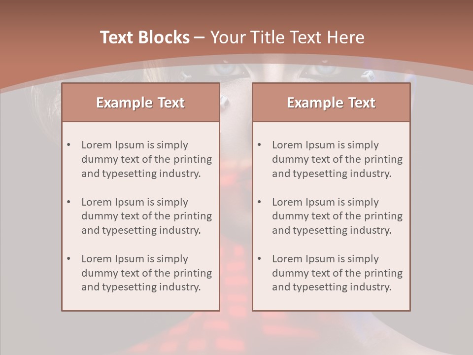 Model Attractive Light PowerPoint Template