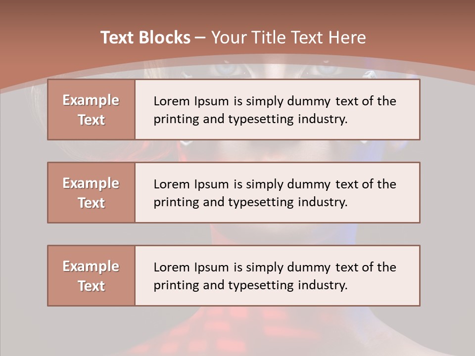 Model Attractive Light PowerPoint Template
