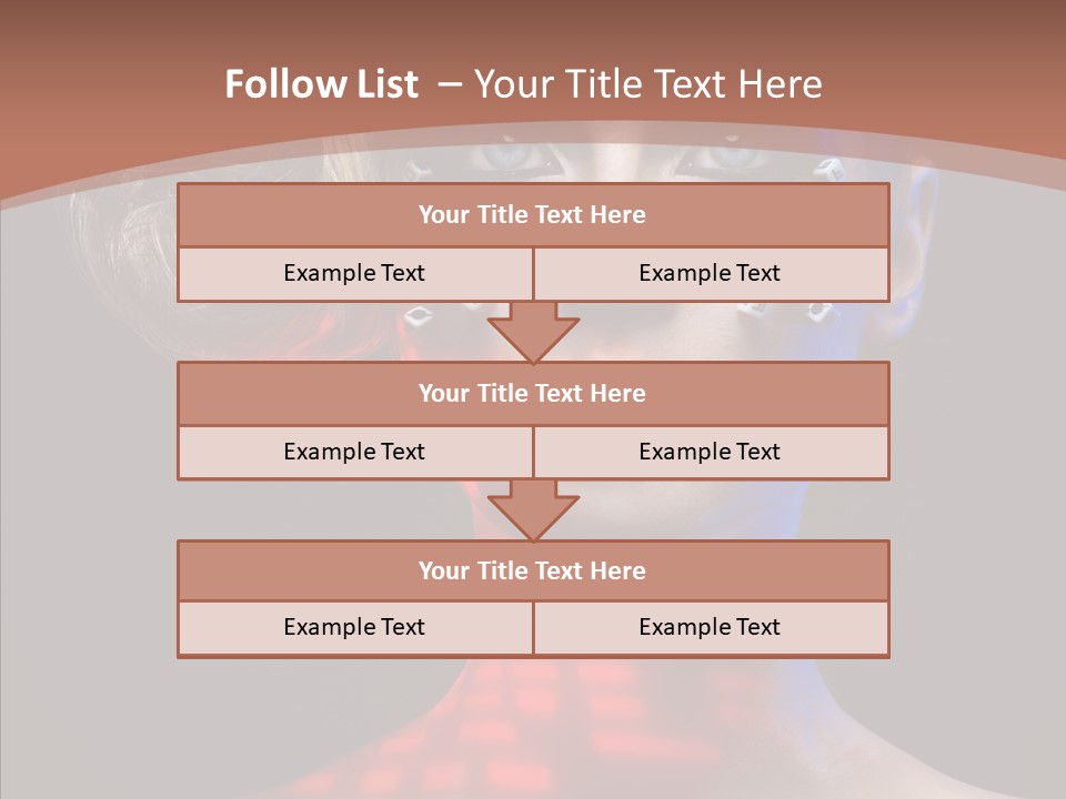 Model Attractive Light PowerPoint Template