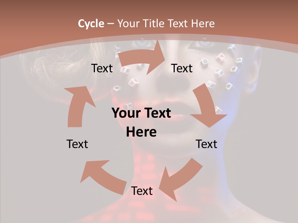 Model Attractive Light PowerPoint Template
