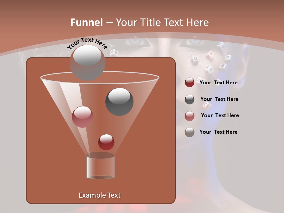 Model Attractive Light PowerPoint Template