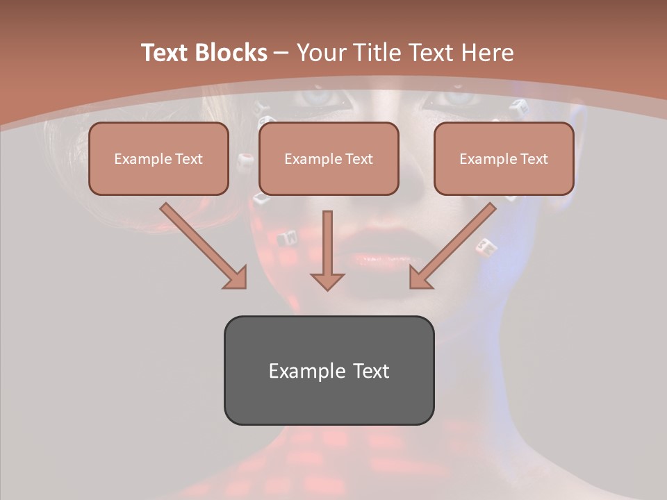 Model Attractive Light PowerPoint Template