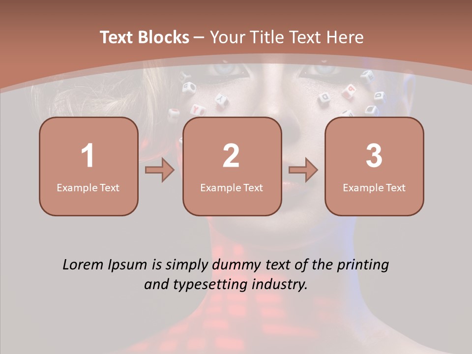 Model Attractive Light PowerPoint Template