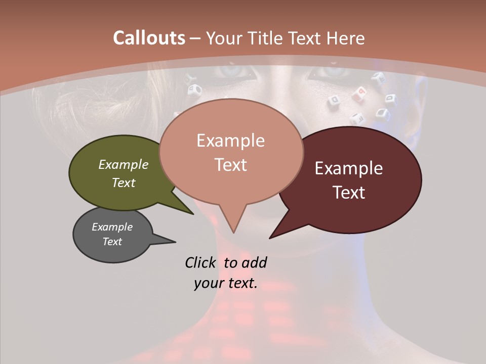 Model Attractive Light PowerPoint Template