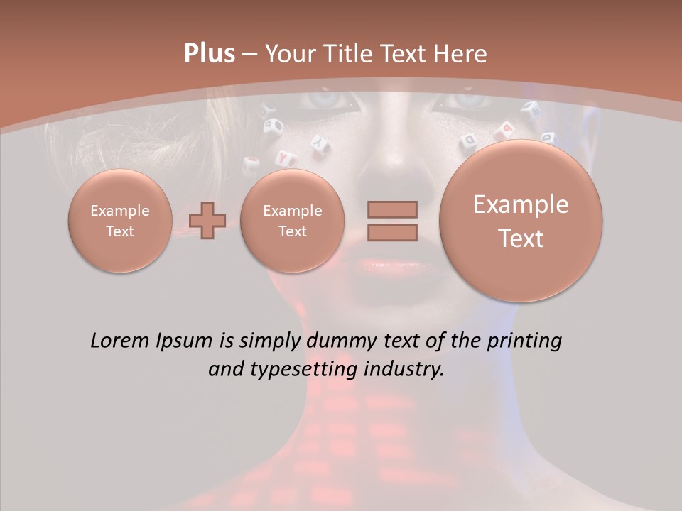 Model Attractive Light PowerPoint Template