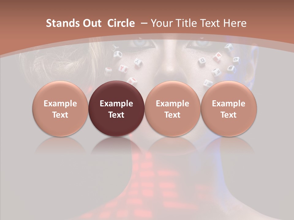 Model Attractive Light PowerPoint Template