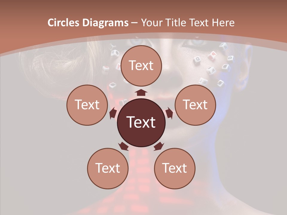 Model Attractive Light PowerPoint Template