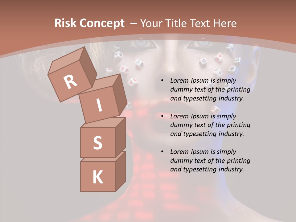 Model Attractive Light PowerPoint Template