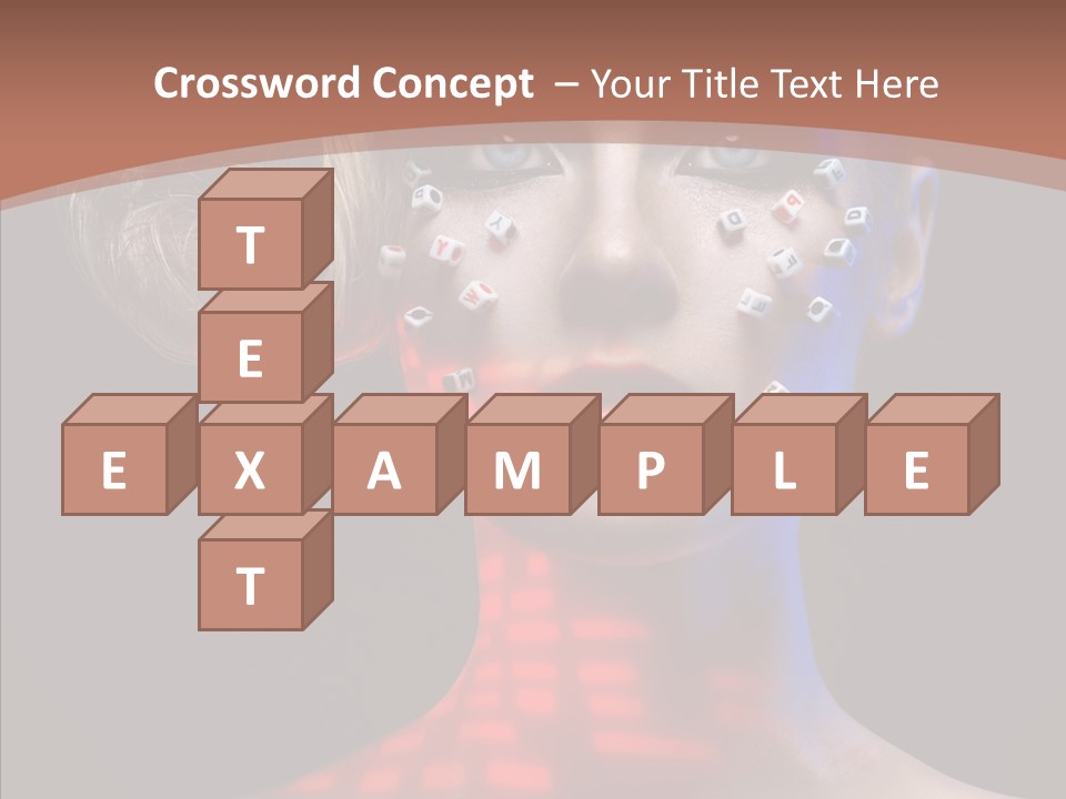 Model Attractive Light PowerPoint Template