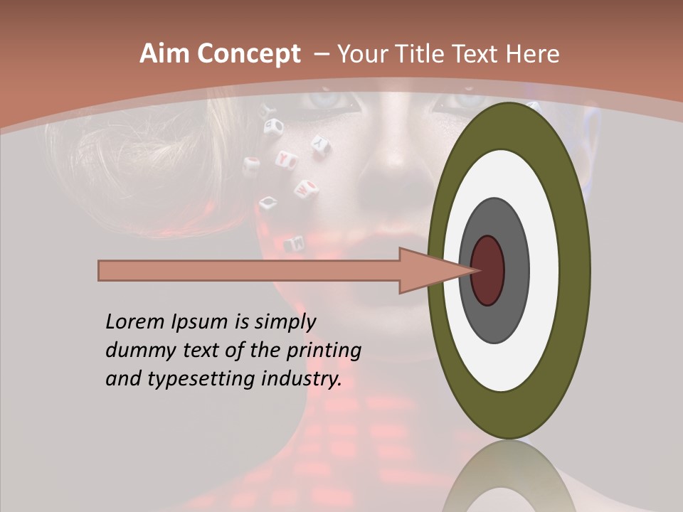 Model Attractive Light PowerPoint Template