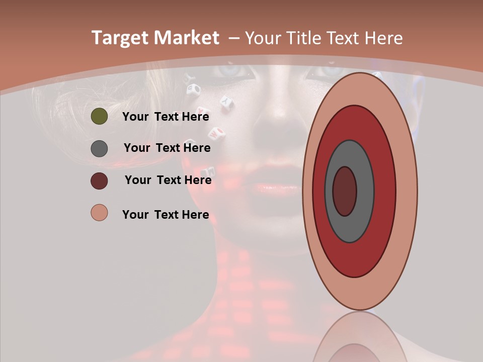 Model Attractive Light PowerPoint Template