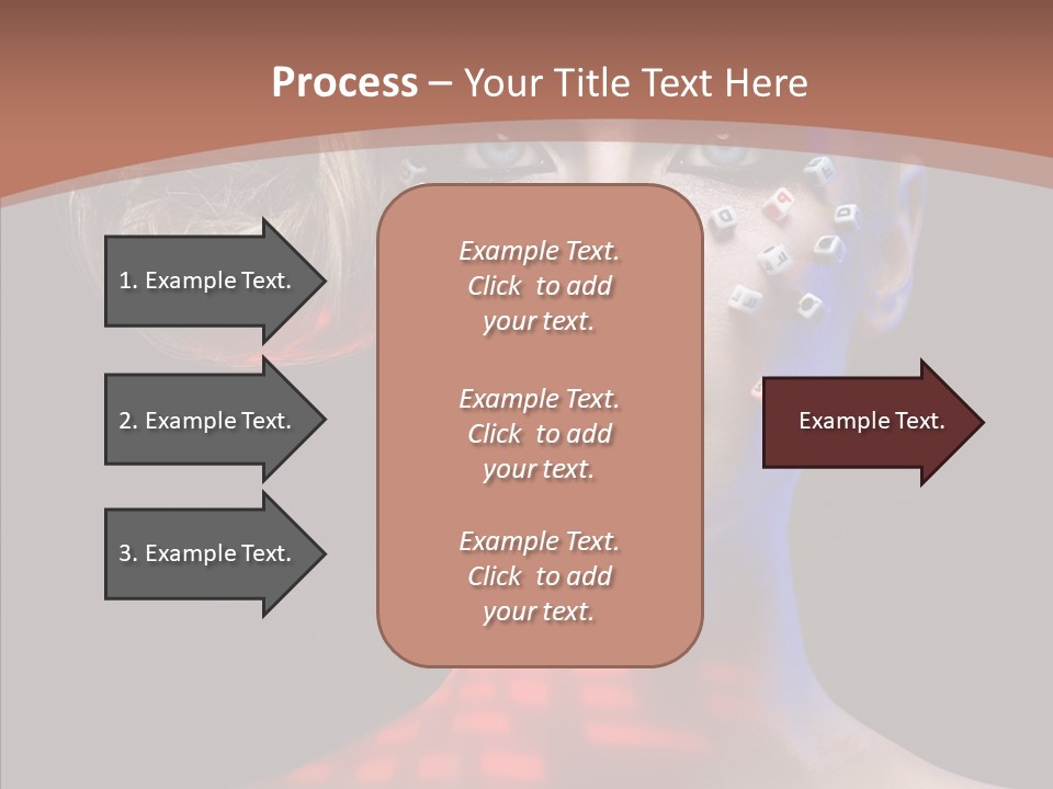 Model Attractive Light PowerPoint Template