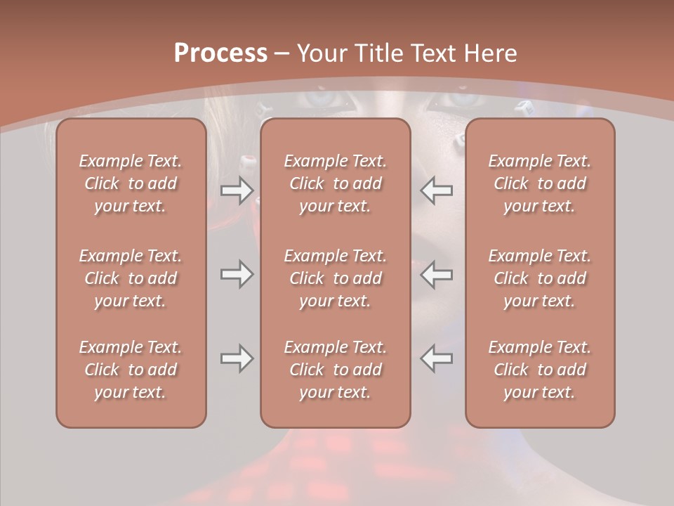 Model Attractive Light PowerPoint Template