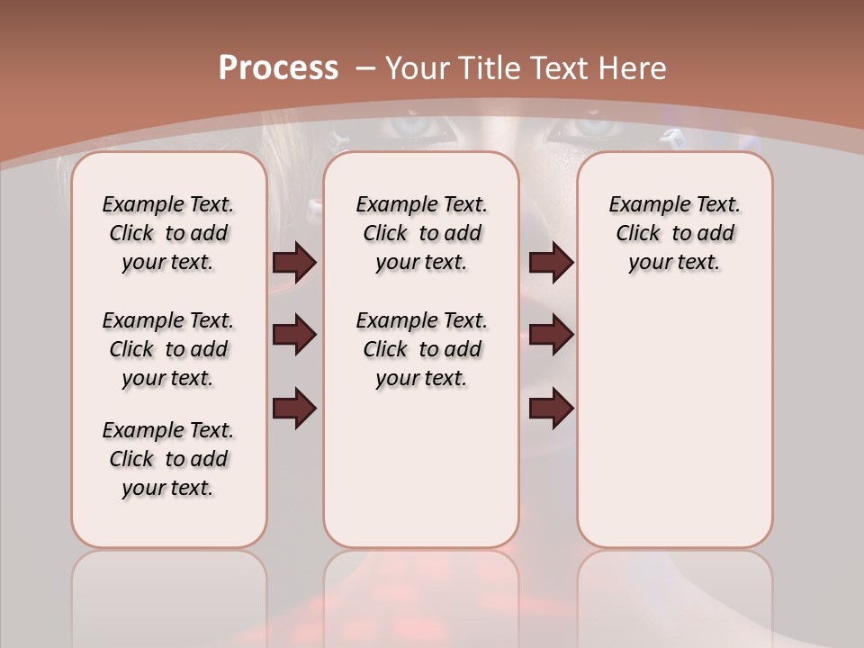 Model Attractive Light PowerPoint Template