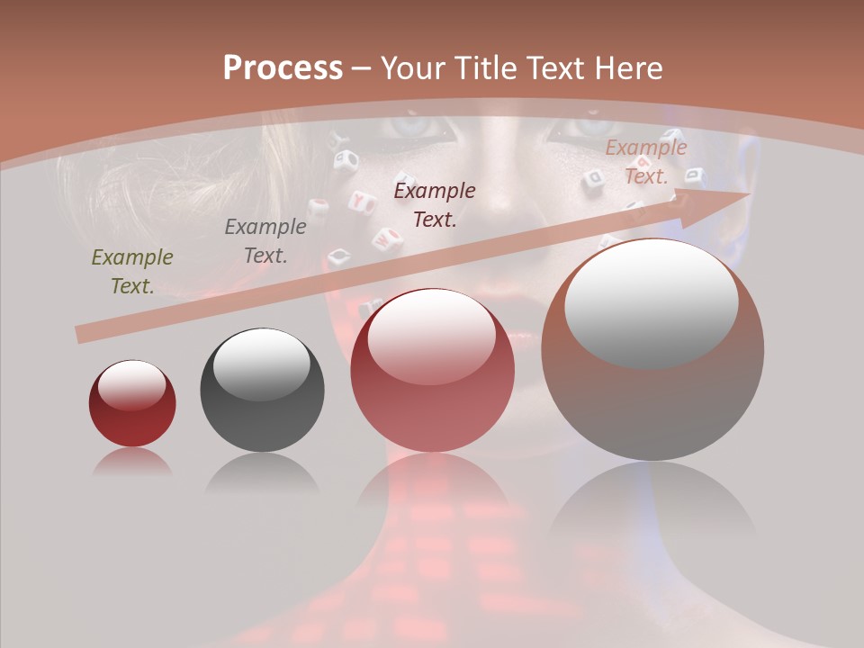 Model Attractive Light PowerPoint Template