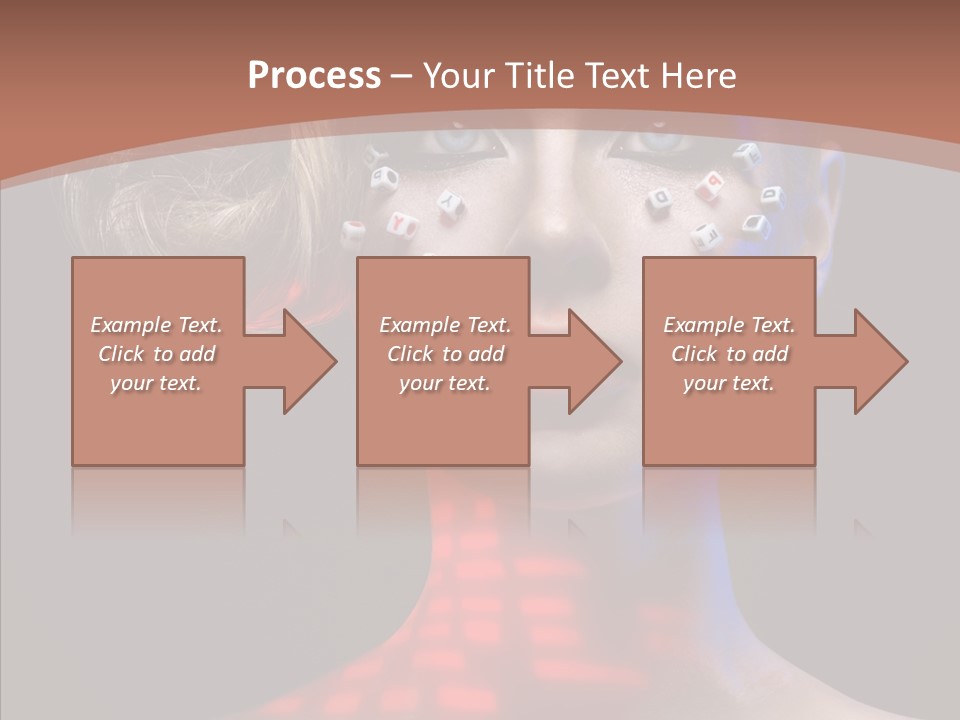 Model Attractive Light PowerPoint Template