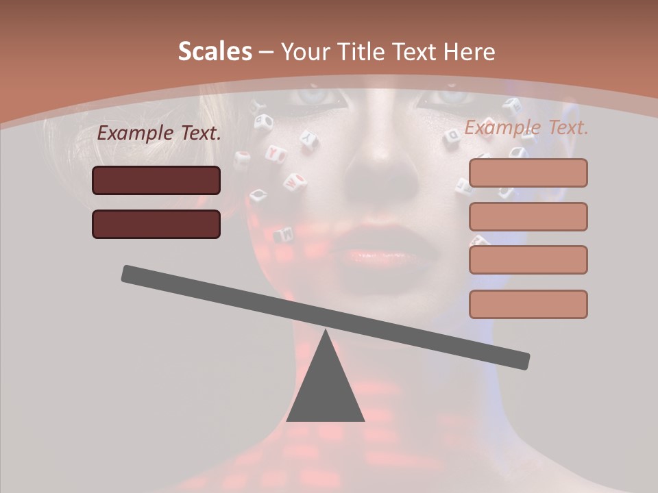 Model Attractive Light PowerPoint Template