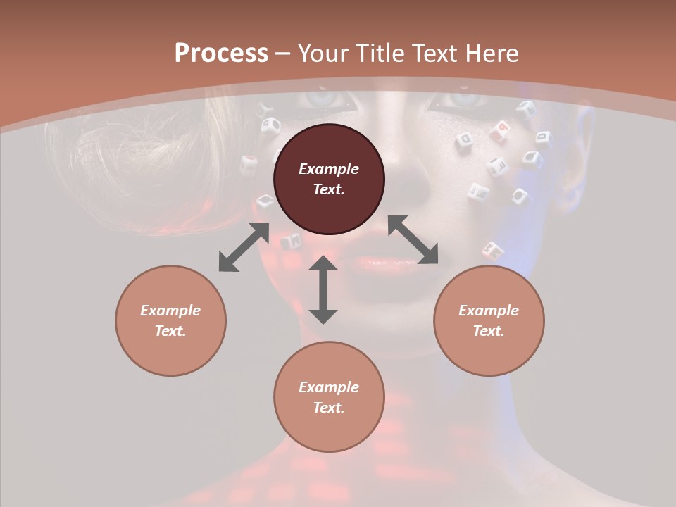 Model Attractive Light PowerPoint Template
