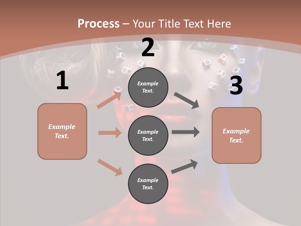 Model Attractive Light PowerPoint Template