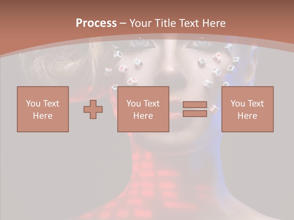 Model Attractive Light PowerPoint Template