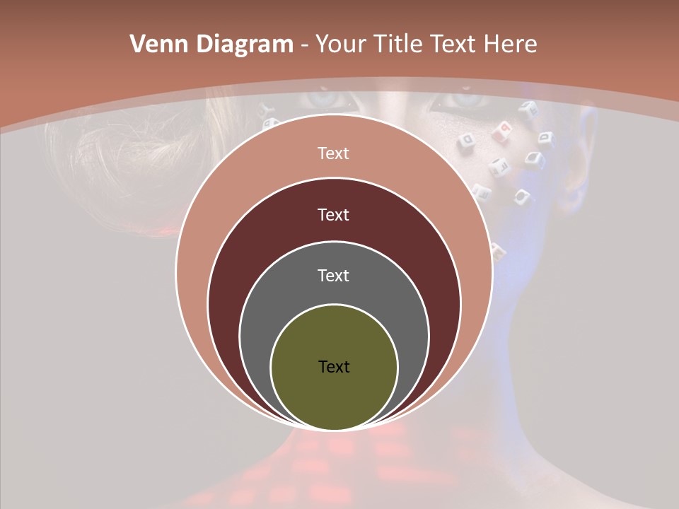 Model Attractive Light PowerPoint Template