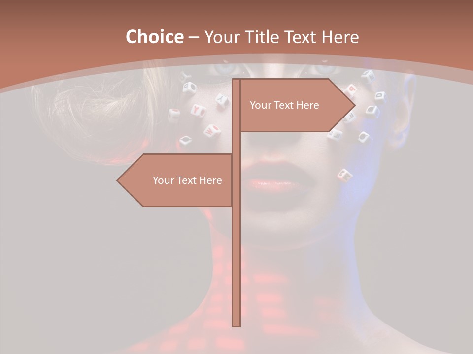 Model Attractive Light PowerPoint Template