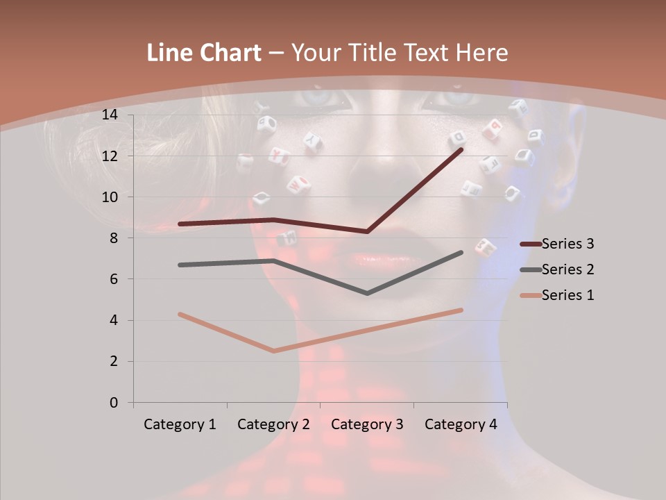 Model Attractive Light PowerPoint Template